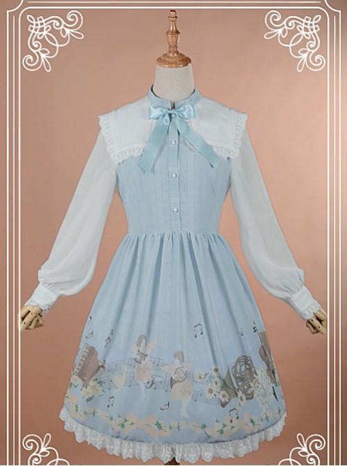 Sweet Square Collar Bow-Knot Decorated OP Dress – Angel Serenade  |  Plus Size Lolita Dresses