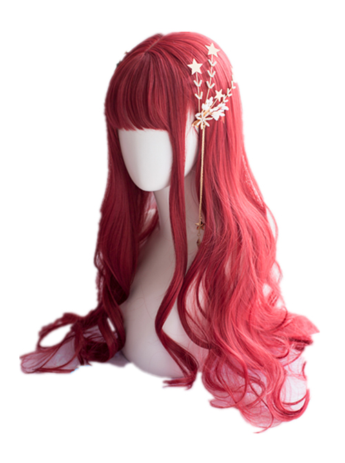 The Little Mermaid Red Long Curly Hair Classic Lolita Wigs  |  Wigs