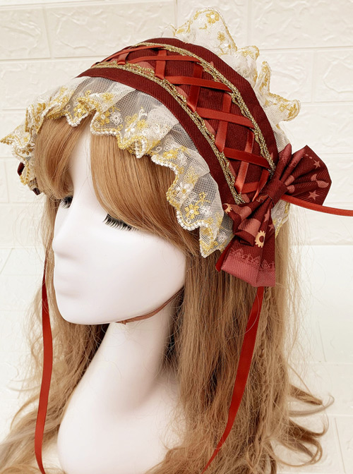 Time Machine Heart Series Printing Retro Classic Lolita Hair Band  |  Lolita Headbands