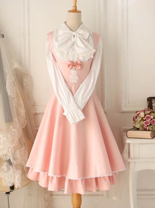 Versailles Rose Retro Elegant Classic Lolita Sleeveless Dress  |  Plus Size Lolita Dresses