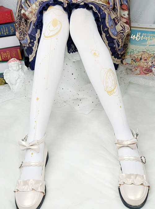 Walking Among The Stars Series Classic Lolita Spring Autumn Pantyhose  |  Lolita Socks