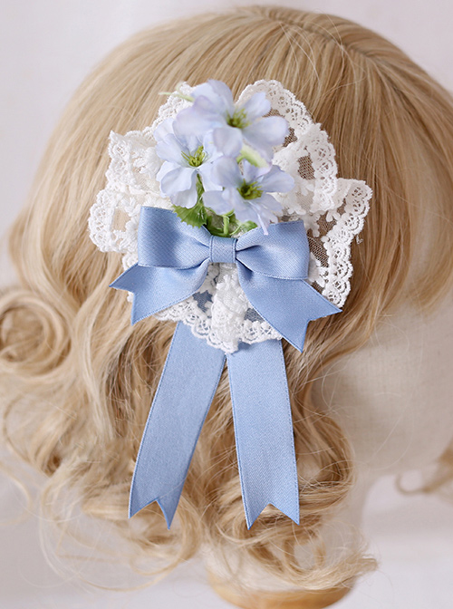 Multicolour Elegant Flowers Lace Brooch Sweet Lolita Hair Clip  |  Lolita Hairpins