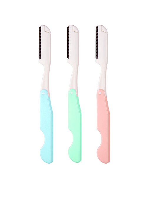 Three Colors Optional Portable Folding Eyebrow Razor  |  Tools & Brushes